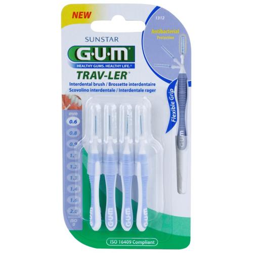 G.U.M Trav-Ler μεσοδόντια βουρτσάκια 0,6 mm 4 τμχ