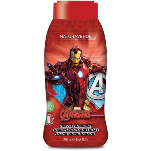 Marvel Avengers Ironman Shampoo and Shower Gel σαμπουάν και αφρόλουτρο 2 σε 1 για παιδιά 250 μλ