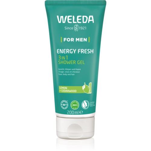 Weleda Energy Fresh 3in1 τζελ καθαρισμού 3 σε 1 για μαλλιά και σώμα για άντρες 200 ml