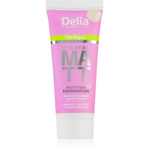 Delia Cosmetics It's Real Matt ματ μεικ απ απόχρωση 104 Sand 30 μλ