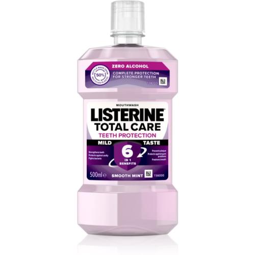 Listerine Total Care Zero στοματικό διάλυμα για ολοκληρωμένη προστασία των δοντιών χωρίς αλκοόλ γεύση Smooth Mint 500 μλ