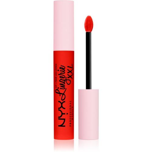 NYX Professional Makeup Lip Lingerie XXL Υγρό ματ κραγιόν απόχρωση 27 - On Fuego 4 ml