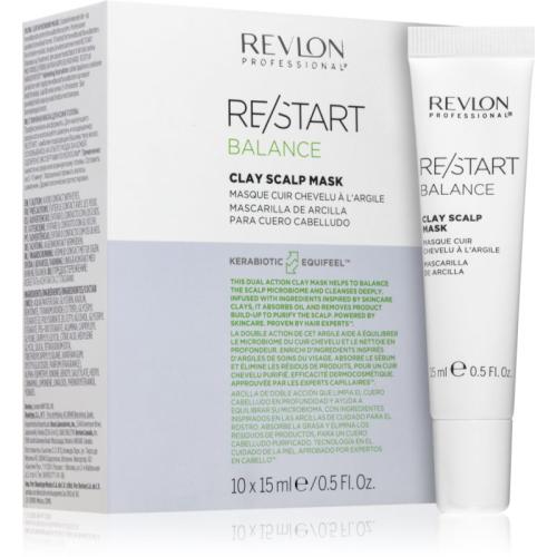 Revlon Professional Re/Start Balance μάσκα άργιλου για δέρμα της κεφαλής 10x15 μλ