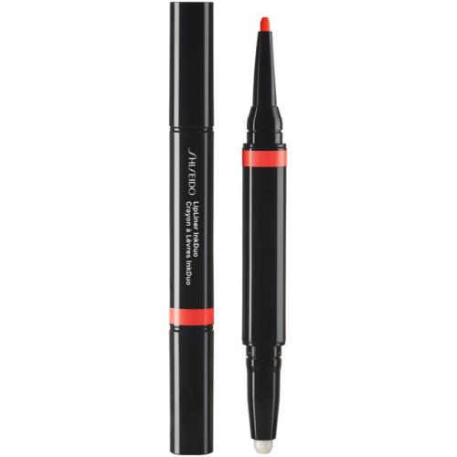 Shiseido LipLiner InkDuo κραγιόν και μολύβι περιγράμματος για τα χείλη με βάλσαμο απόχρωση 05 Geranium 1.1 γρ
