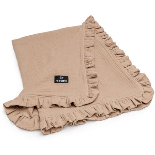 T-TOMI Muslin Blanket κουβέρτα Beige 80 x 100 cm 1 τμχ