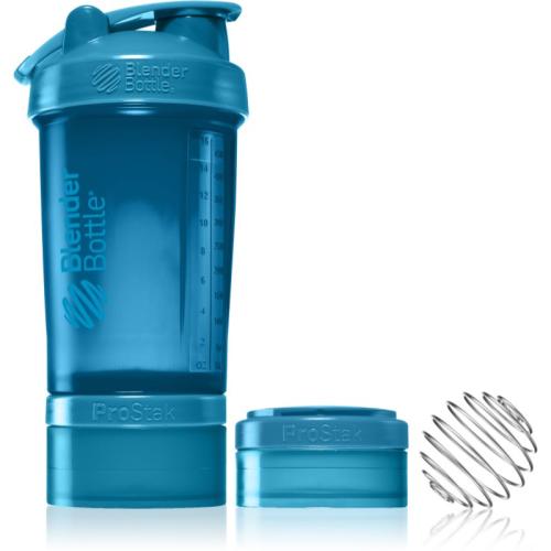 Blender Bottle ProStak Pro αθλητικό σέικερ + δοχείο χρώμα Ocean Blue 650 ml