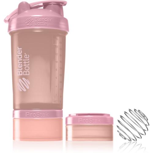Blender Bottle ProStak Pro αθλητικό σέικερ + δοχείο χρώμα Rosé Pink 650 ml