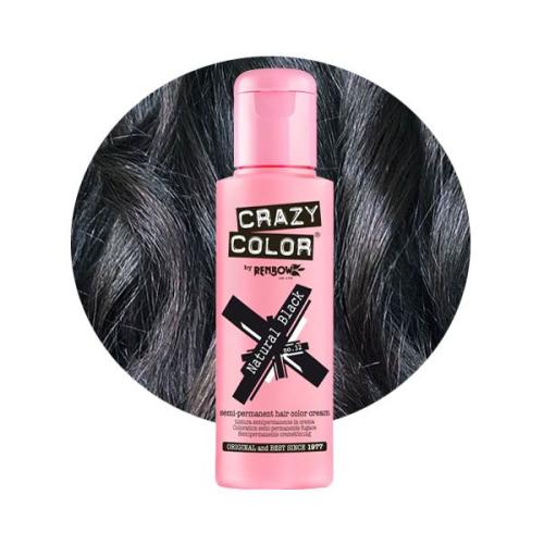 Crazy Color Violette No 32 Semi-Permanent Natural Black Hair Dye (100ml)