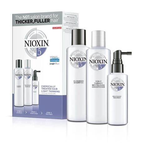 Nioxin Trial Kit System 5 (Σαμπουάν 150ml, Conditioner 150ml, Θεραπεία 50ml)