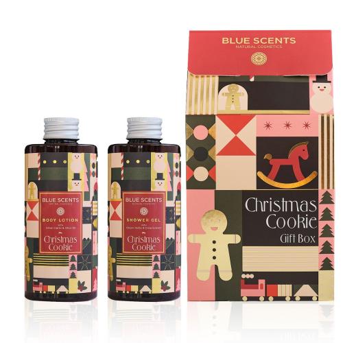 Blue Scents Gift Box Christmas Cookie (Shower Gel 300ml & Body Lotion 300ml)