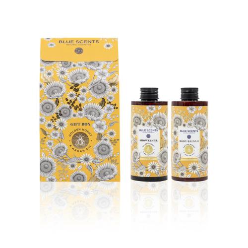 Blue Scents Gift Box Golden Honey (Shower Gel 300ml & Body Balsam 300ml)