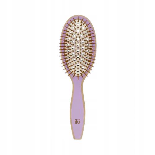 Ilu Bamboo Hairbrush - Wild Lavender