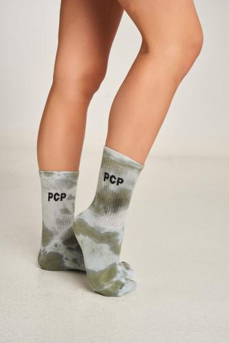PCP Γυναικείες Tie-Dye Λαδί Κάλτσες