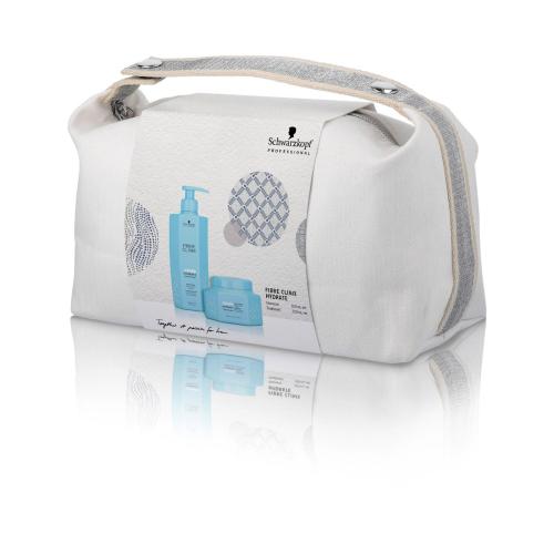 Schwarzkopf Professional Fibre Clinix Hydrate Gift XMAS Bag (Shampoo 300ml & Treatment 250ml)