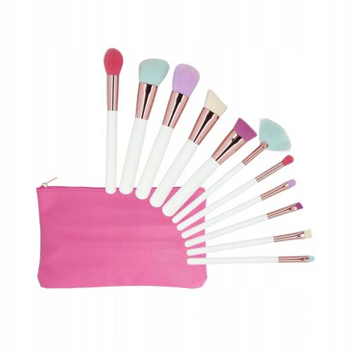 Tools for Beauty - 11Pcs Makeup Brush Set With Case - Multicolor