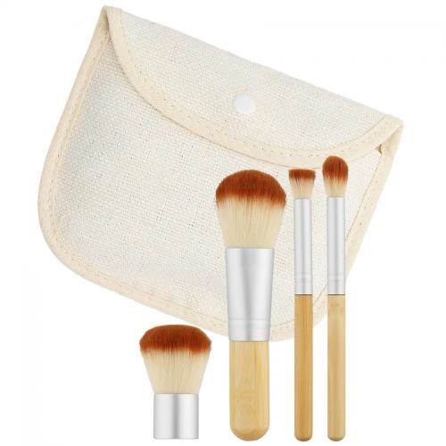 Tools for Beauty - 4Pcs Bamboo Makeup Brush Set