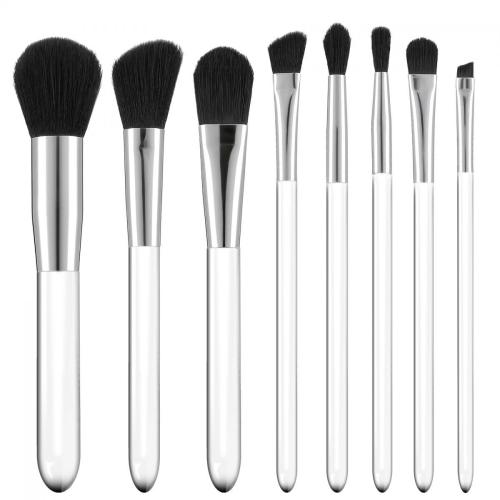 Tools for Beauty - 8Pcs Transparent Handle Brush Set