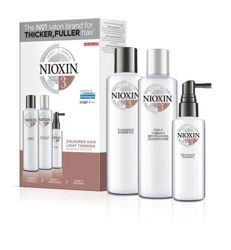 Nioxin Kit System 3 (Σαμπουάν 300ml, Conditioner 300ml, Θεραπεία 100ml)