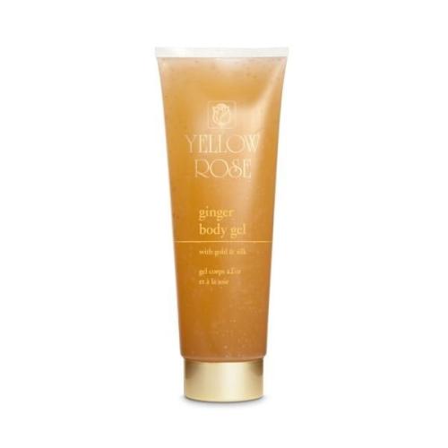 Yellow Rose Ginger Body Gel With Gold and Silk (250ml)