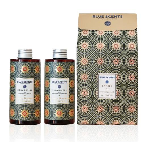 Blue Scents Gift Box Orange Blossom & Cinnamon (Shower Gel 300ml & Body Lotion 300ml)