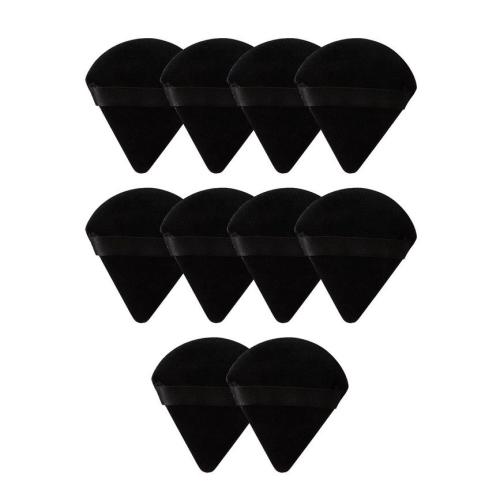 Bobby Warren Makeup Puff Set Soft Triangle - Black (10pcs)