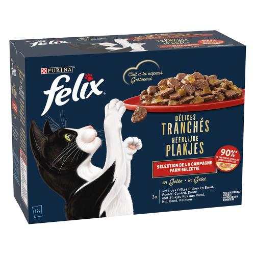 Felix Deliciously Sliced 12 x 80 g - Farm Selection σε Ζελέ