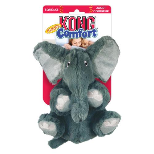 KONG Comfort Kiddos Elephant - Μέγεθος XS: L 10 x W 13 x H 15 cm