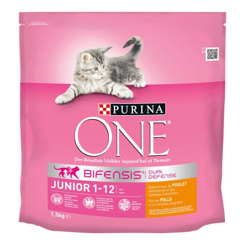 PURINA ONE Junior Κοτόπουλο 1-12 Μηνών για γατάκια - 4 x 1,5 kg