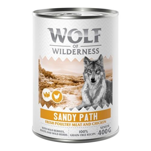 Wolf of Wilderness Senior “Expedition” 6 x 400 g - Sandy Path - Πουλερικά με κοτόπουλο