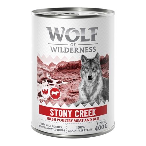 Wolf of Wilderness Senior “Expedition” 6 x 400 g - Stony Creek - Πουλερικά με βοδινό κρέας