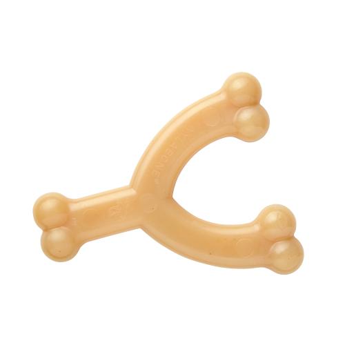 Παιχνίδι μάσησης Nylabone Wishbone με γεύση κοτόπουλο - Μέγεθος M: L 15 x W 12 x H 2.5 cm