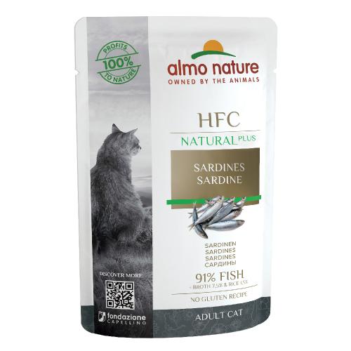 Πακέτο Προσφοράς Almo Nature HFC Natural Plus 24 x 55 g - Σαρδέλες