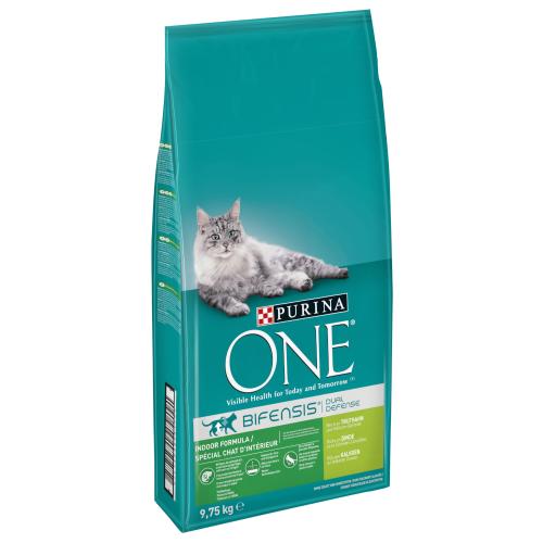 8 kg + 1,75 kg Δωρεάν! 9,75 kg Purina ONE Τροφή για Γάτες - Indoor Formula