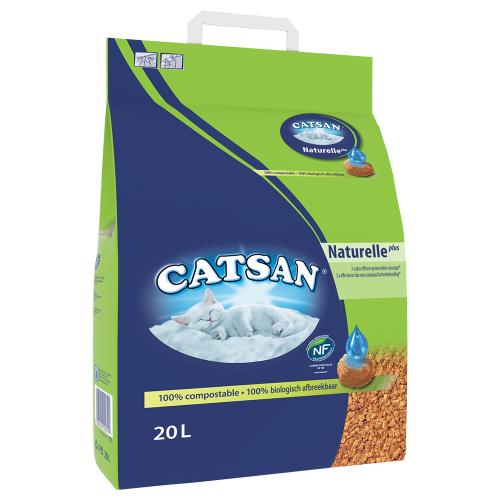 Catsan Naturelle Plus άμμος για γάτες - 2 x 20 l