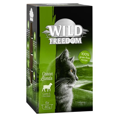 Πακέτο Προσφοράς Wild Freedom Adult Δισκάκι 24 x 85 g - Green Lands - Αρνί & Κοτόπουλο