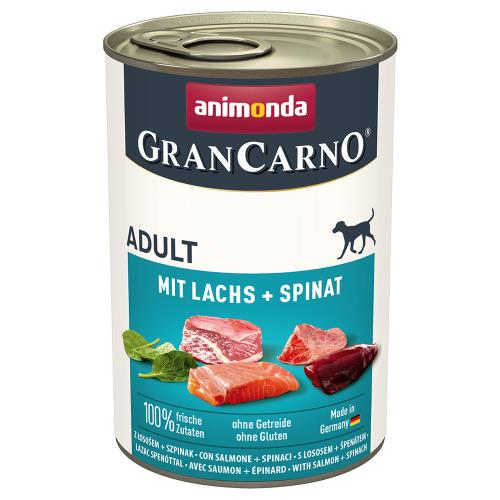 Πακέτο Προσφοράς Animonda GranCarno Original Adult 24 x 400 g - Σολομός & σπανάκι