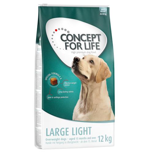 10 kg + 2 kg Δωρεάν! Concept for Life Ξηρά Τροφή Σκύλων - Large Light