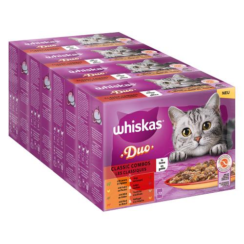 Jumbopack WHISKAS DUO Φακελάκια 96 x 85 g - Classic Combos σε Ζελέ