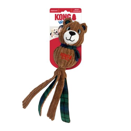 KONG Holiday Wubba™ Κοτλέ Αρκούδος - Ø 9 x Μ 37 cm