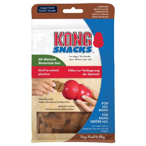 KONG Snacks Liver - L: 2 x 312 g (7 g / τεμάχιο)