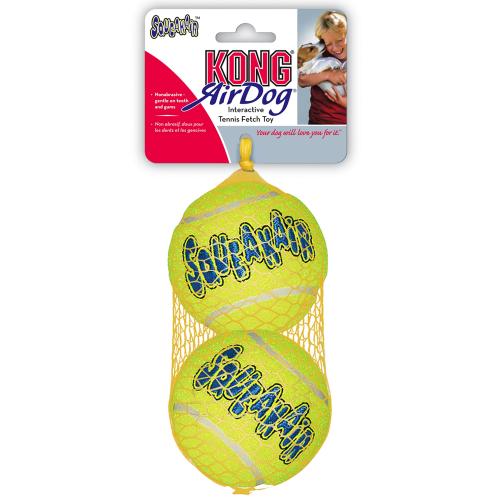 KONG Tennis Ball με Squeaker Παιχνίδι Σκύλων - συσκευασία με 2 τμχ, L: Ø 8 cm