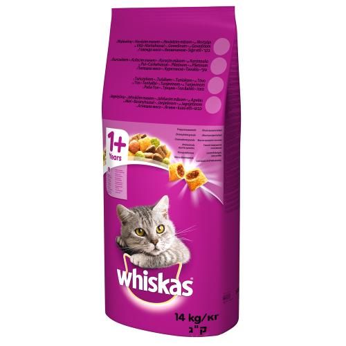 Whiskas 1+ Βοδινό - 14 kg