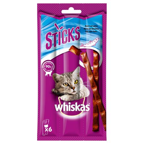 Whiskas Sticks 14 x 36 g - Πλούσια σε Σολομό