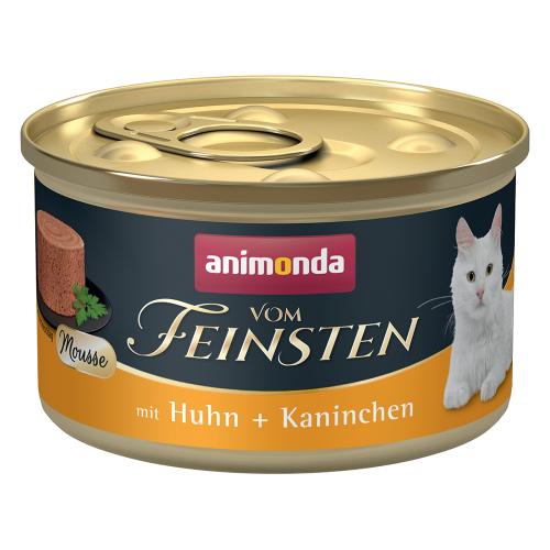 Animonda Vom Feinsten Adult Μους 12 x 85 g - Κοτόπουλο & Κουνέλι