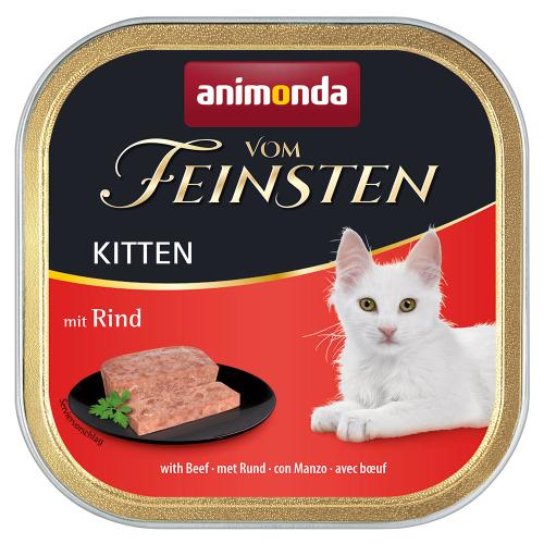 Animonda vom Feinsten Kitten 6 x 100 g - Βοδινό