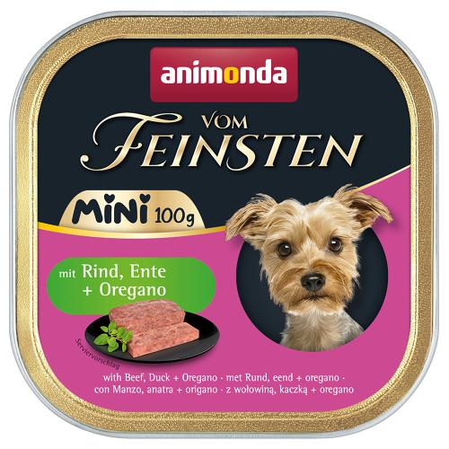 Animonda von Feinsten Adult Mini 32 x 100 g - Με βοδινό, πάπια + ρίγανη