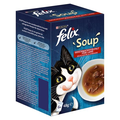 Felix Soup 3 x 6 x 48 g Πακέτο Δοκιμής - Μεικτό Πακέτο Δοκιμής