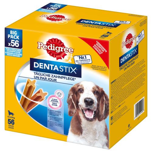 Πακέτο Προσφοράς: 168 τμχ. Pedigree DentaStix Daily Oral Care / Fresh - για σκύλους μεσαίου μεγέθους (10-25 kg)
