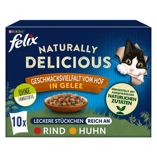 Πακέτο Προσφοράς Felix Naturally Delicious 20 x 80 g - Ποικιλία Φάρμας σε Ζελέ