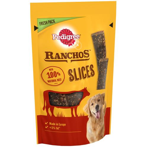 Pedigree Ranchos Slices Σνακ Σκύλων 60 g - Βοδινό, 8 x 60 g